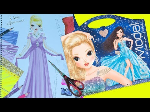 Top Model Defteri ile Gece Kıyafeti Tasarlıyorum | Designing Night Gown with Top Model Book