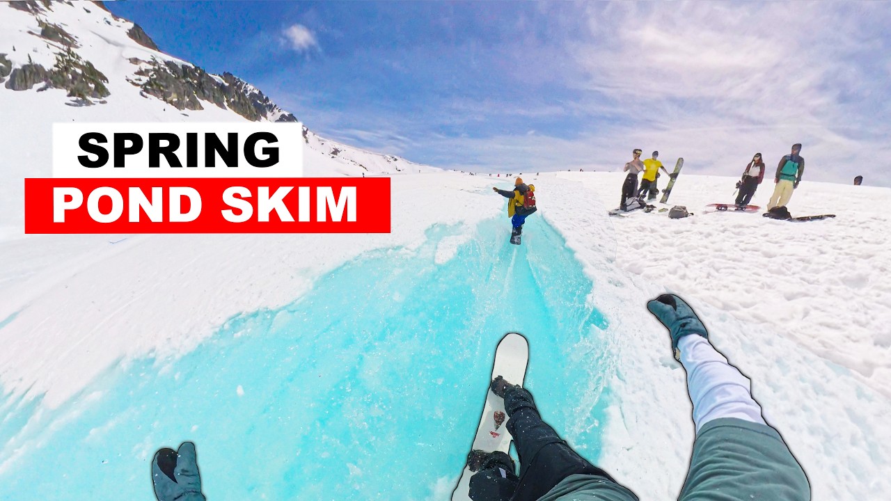 The Best Day of Spring Snowboarding - Pond Skim, Snake Run & 360’s