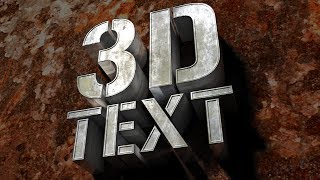 Photoshop: How to Create Realistic, Texture-wrapped, 3D Text in CS6 screenshot 3