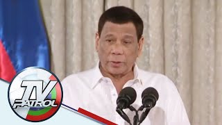 Duterte umatras sa debateng siya ang naghamon vs Carpio; itinalagang kapalit si Roque | TV Patrol
