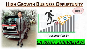 High Growth Business Opportunity Presentation by CA Rohit Shrivastava