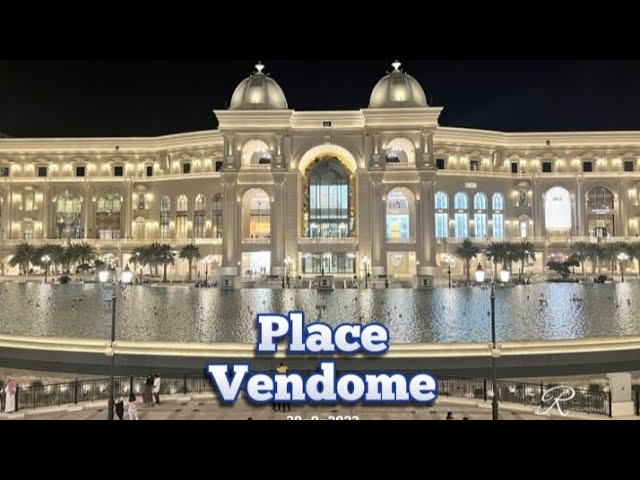 Place Vendome Mall in Lusail city, Qatar interior view at night