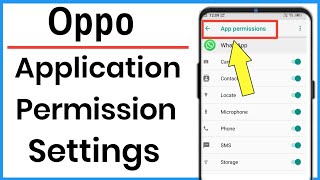 Oppo Mobile Me App Permission | App Permission Setting In Oppo A37 | Oppo App Permission Management screenshot 1
