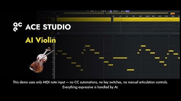 ACE Studio AI-Driven Violin Library: A Violinist in Your Computer