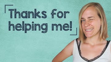 German Lesson (93) - 10 Common Phrases - Thanks for helping me! - A2/B1