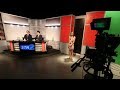 New TV Studio Set at UHart School of Communication New TV Studio Set at UHart School of Communication