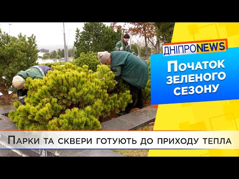 Парки та сквери Дніпра готують до весни: як доглядають за рослинами?