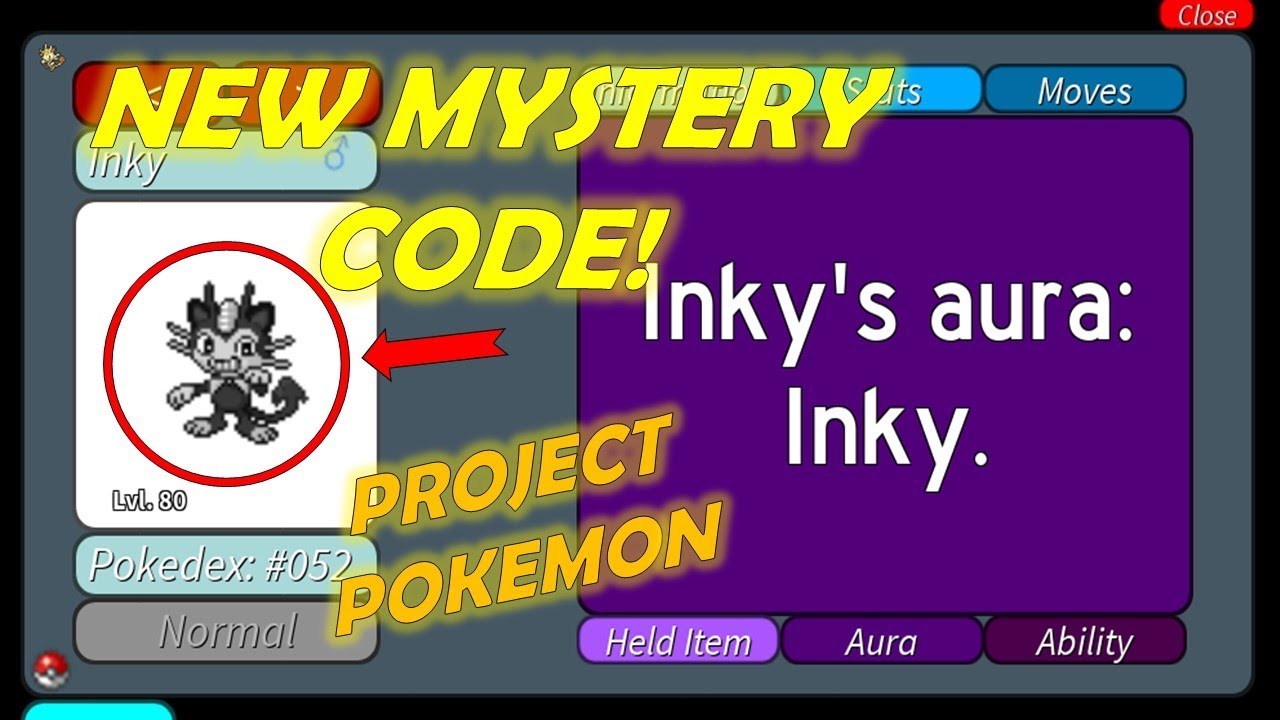 New Mystery Code Inky Project Pokemon Roblox Vimore Org - new code mystery gift legendary project pokemon roblox codes every friday