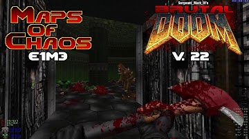 Brutal Doom v22 beta with Maps of Chaos: Doom E1M3 tactical hard realism