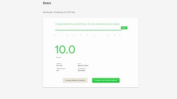 Adobe Photoshop CC 2017 Test Fiverr 10/10