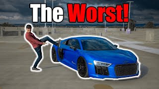 Why You Should NEVER Buy An Audi R8 V10 Plus
5 Things I hate About My Sheepey Race R8
30 videos in 30 days
4/30
@ryusotae this guy is the man! give him a follow. he has been helping me a lot with my videos.
Help me get to 10K subscribers! Click the link to subscribe!
https://bit.ly/2vUULM4
Current Car Collection
2022 Lambo Huracan
2017 Audi R8
2021 c8 Corvette
2022 Audi sq7
2022 Mercedes c300
R8 Mod List:
Sheepey Race Stage 1 TT Kit w/DS1
PTE 6466 BB Turbos
• Dual Turbosmart Gen V Hypergates
• Dual Turbosmart Gen V BOVs
• Air to Water Intercoolers
• Handcrafted Heat Exchangers
• Stainless Exhaust System
• External Water Tank w/ 55GPM Pump
• All Lines & Fittings AN/Tested to 300PSI
• Proprietary TCU Flash developed by Unitronic
• Dyno Spectrum DS1
https://www.instagram.com/jeff_burntrubber/
https://www.facebook.com/burntrubbertv/
email me:
burntrubbertv@gmail.com
Channel tags
#audir8 #c8 #corvette #twinturbor8 #cars #carmeet #modcar #modifycars #carrace #racecar
Old Channel Tags
#nissangtr #fbo #dodgecharger #rx7#bronco #rs5 #gtr
Past cars:
2017 nissan gtr
2019 dodge charger scatpack
1990 Rx7
2018 audi rs5
2022 Ford Bronco Why You Should NEVER Buy An Audi R8 V10 Plus