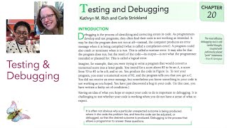 Chapter 20. Testing and Debugging