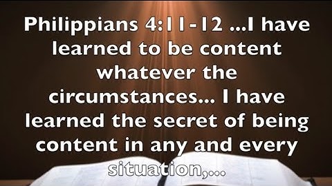 Philippians 4 :11-12 Run to Win But Rest In Contentment