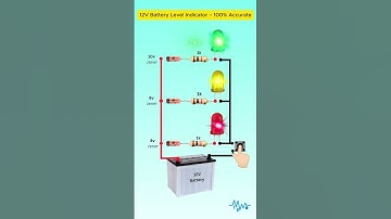 12V Battery Level Indicator Using Zener Diodes #Shorts