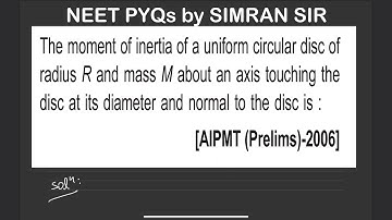 The moment of inertia of a uniform circular disc of radius R and mass M about an axis touching the