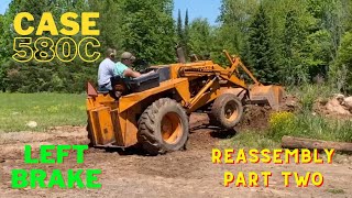 CASE 580C Left Side Brake Reassembly, Part 2 of 2, DIY Tutorial