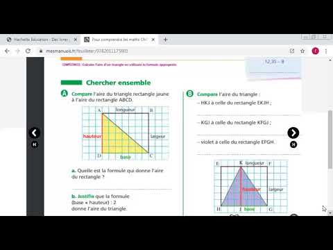 CM2 aire du triangle Semaine du 01 au 05 Juin - YouTube