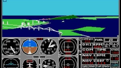 subLOGIC Flight Simulator II for Atari ST