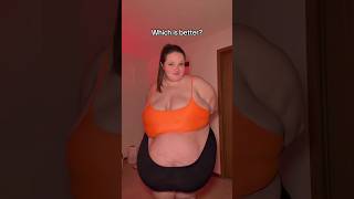 Big Girl shows off her GIGANTIC BELLY! 🤯🤩 #plussize #belly #ssbbw