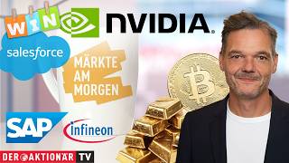 Märkte am Morgen: Nvidia toppt alles - Meta, Salesforce, SAP, Infineon, Scout24, Aixtron, LPKF