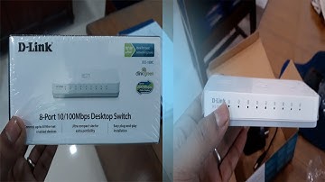 D-Link 8port 10/100 maps Desktop Switch DES 1008C Unboxing |small tech pizus|