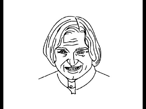 Pencil Sketch of Dr APJ Abdul Kalam – Always Optimistic - Desi Painters