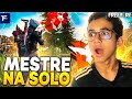 PEGUEI MESTRE PELA TERCEIRA VEZ NA SOLO - FREE FIRE