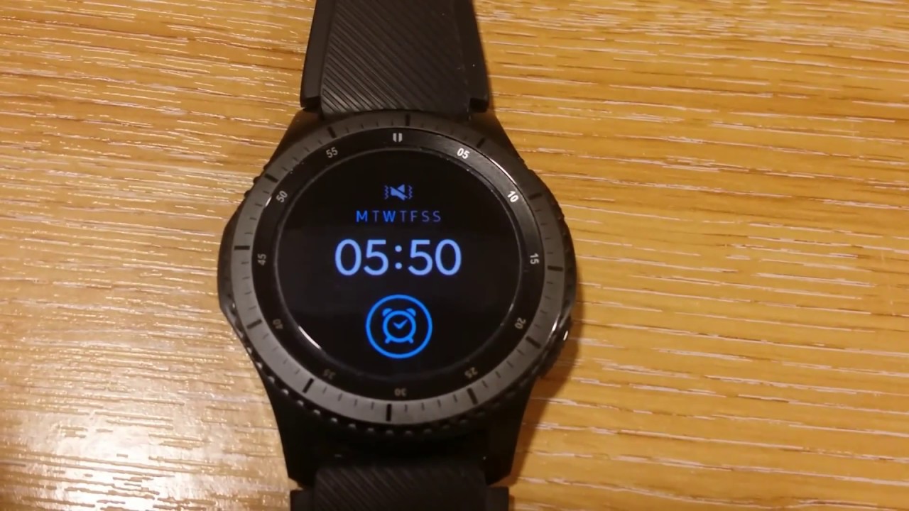 samsung gear sport alarm