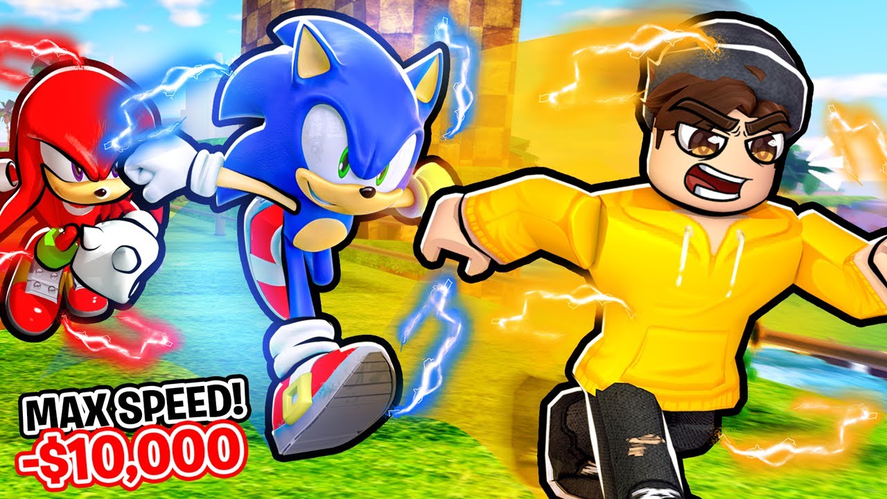 Sonic Speed Simulator! SLOW to FAST 🔵💨- Sonic & Tails Play ROBLOX 