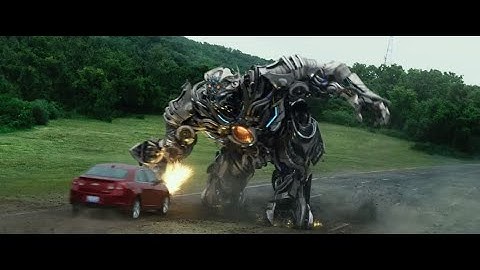 Transformers Age of Extinction Galvatron chase Scene Imagine Dragons