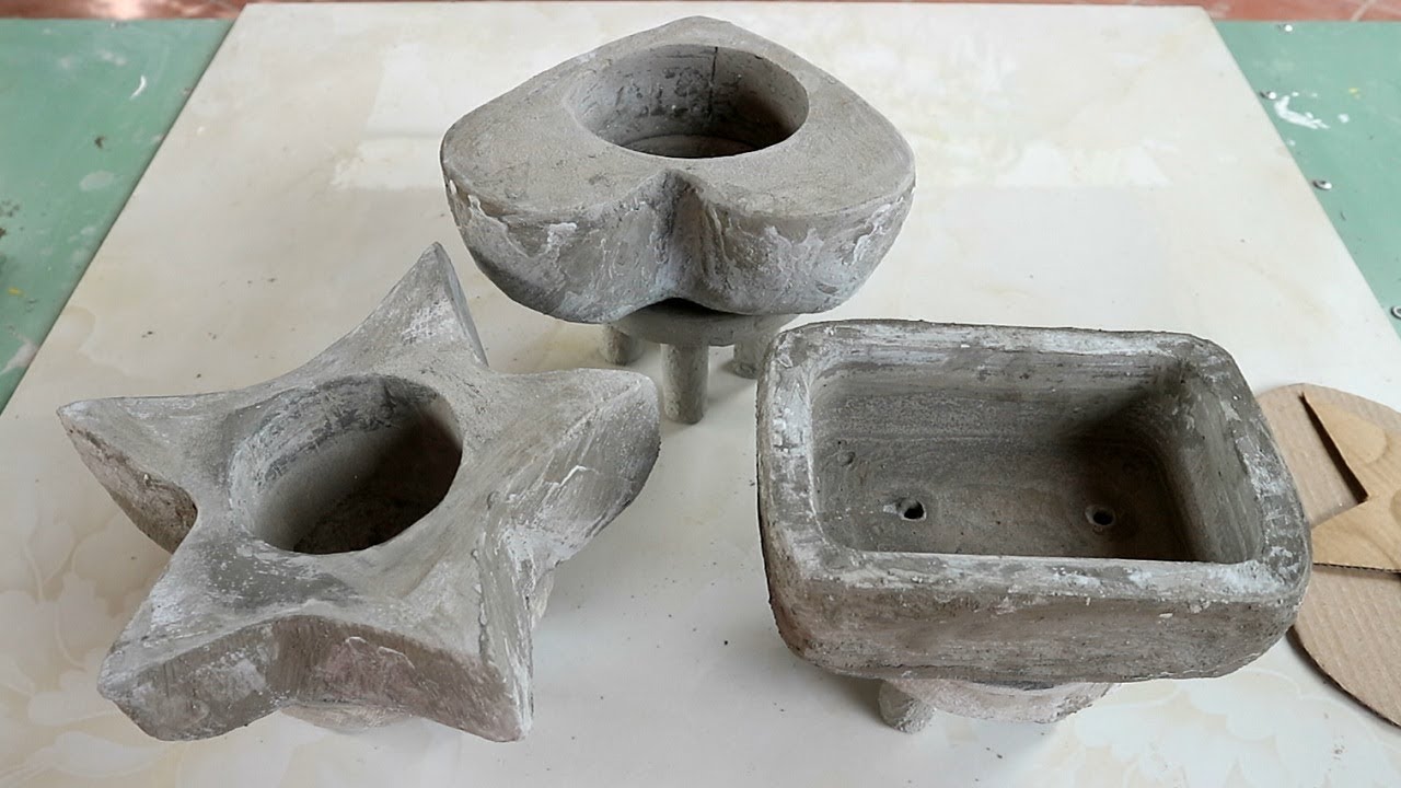 Format cement in sand mold | DIY make low cost cement pots at home