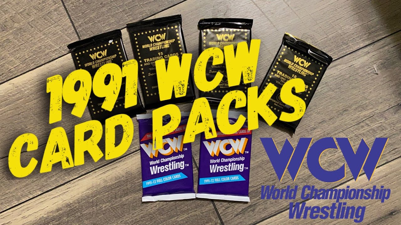 1991 WCW Trading Cards pack Break vintage wrestling cards wax pack break -  YouTube