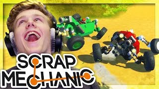 EXTREME RACECAR TRACK RACE! | Scrap Mechanic w/Lachlan & MrMEOLA