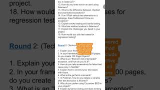 TCS Automation Testing Interview Questions Answers #tcs #automationtesting #selenium #java #sdet