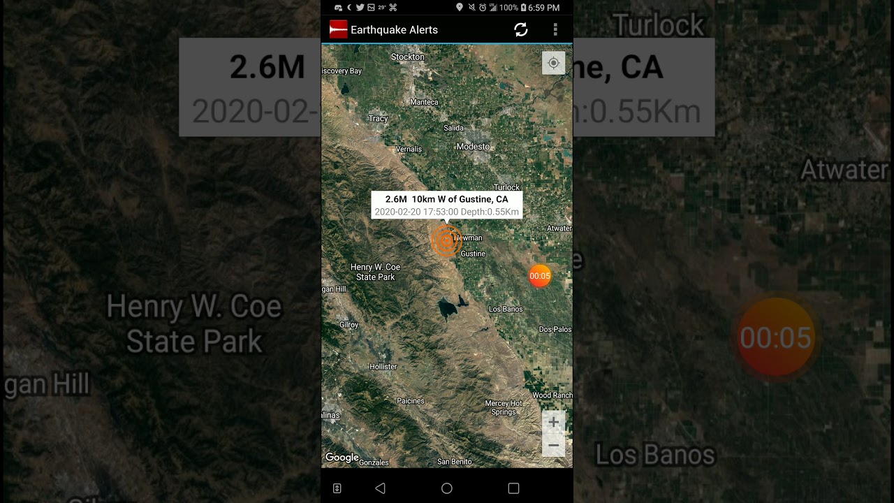 2.6 Earthquake Gustine, California 20220 YouTube