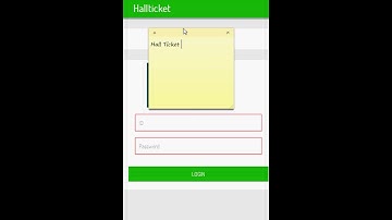 Exam Hall Ticket  Application using Android
