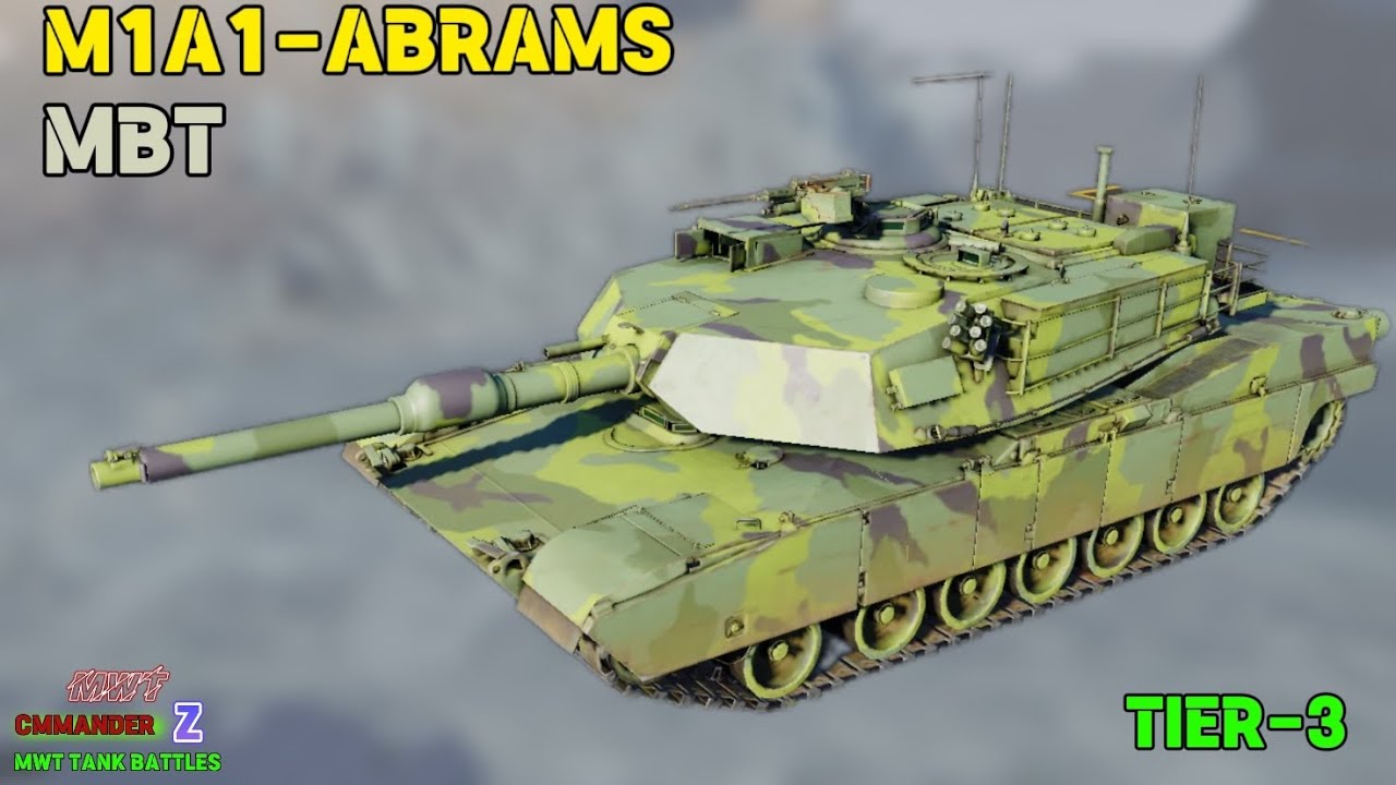 The M1 ABRAMS third-generation American main battle tank | MWT tank ...