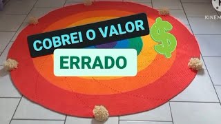 ✅️VLOG: PRODUÇÃO TAPETAO COLORIDO INFINITO PESO MEDIDA E VALOR QUE VENDI