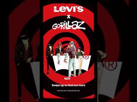 levi's print bar gorillaz