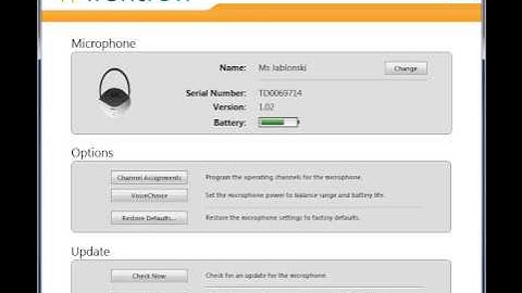 Naming your FrontRow Juno microphones