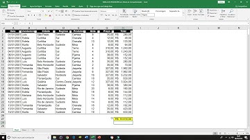FUNÇÃO SUBTOTAL COM FILTRO NO EXCEL 2016