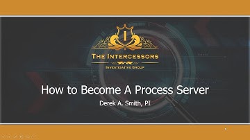 How to be a Process Server