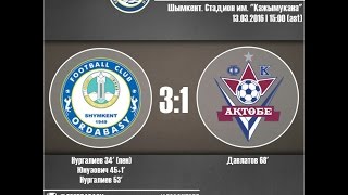 «Ордабасы» — «Актобе» 3:1 [13.03.16]