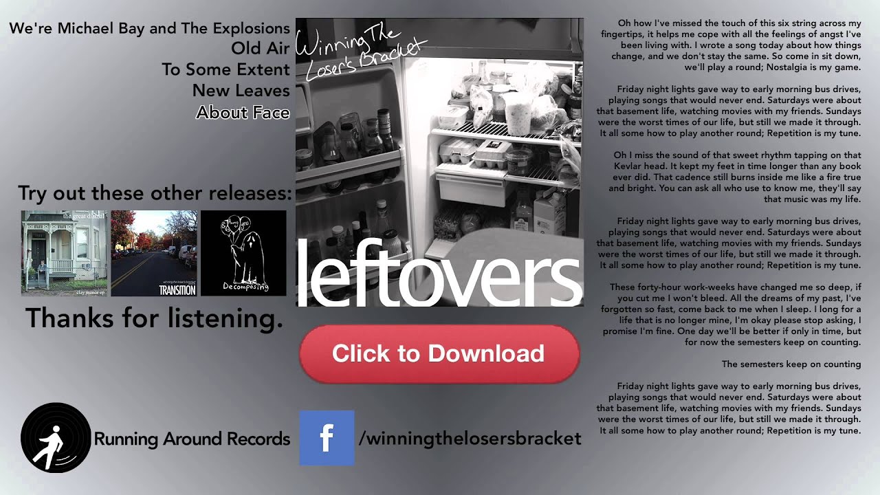 About Face - Winning The Loser's Bracket - Leftovers - Video LP