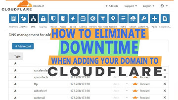 How to eliminate/minimise downtime when adding your domain to Cloudflare?