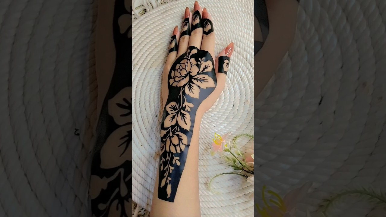 Beautiful sticker mehndi design #shorts