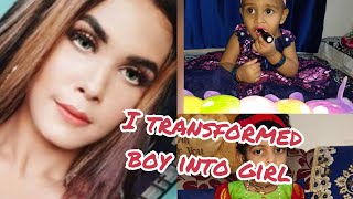 I transformed boy into girl//iski khubsoorti dekh monti roy bhi sharma jaaye