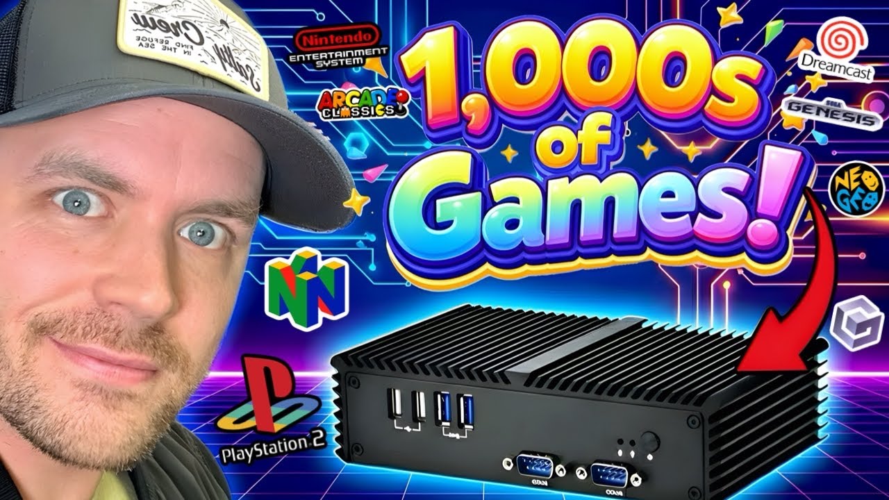 ⁣Build Your Own Plug & Play Game Console With 1,000s of Games for Just $65!