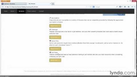 3 Accordion panels with collapse functionality