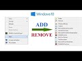 How to add or remove items from the new context menu in windows 10